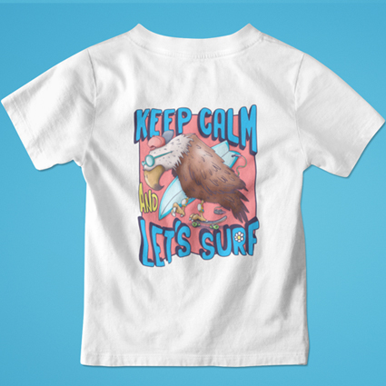 Camiseta y Body  de niñ@s  Orangután Surf “Águila”