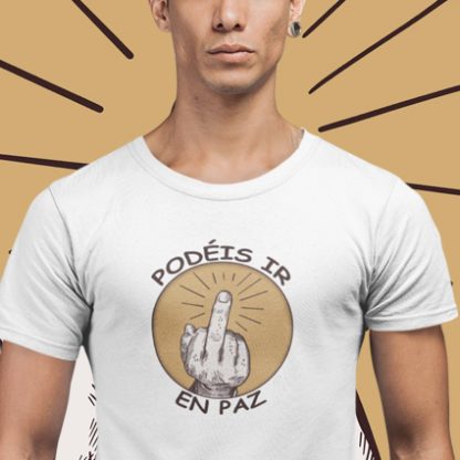Camisetas divertidas “Podéis ir en paz”