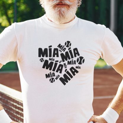 Camisetas divertidas de Pádel “Mía, mía, mía”